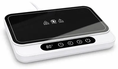 Produktbild von Elektrischer Speisenwärmer, Warmhalteplatte mit 9 Temperaturstufen 40–80 °C, Touch Bedienung, 8 h Warmhaltefunktion, 12 h Timer, 50 W