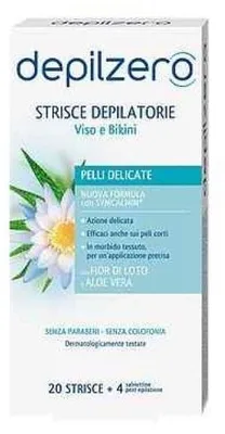 Immagine prodotto di Depilzero Strisce Viso E Bikini 20 Pezzi