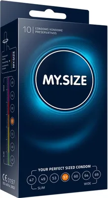 Zdjęcie produktu dla MY.SIZE 05450162, Prezerwatywa dla mężczyzn, Przezroczysty, Lateks, ISO 4074: 2002, CE0197, 57 mm, 178 mm