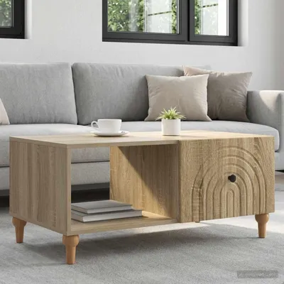 Immagine prodotto di vidaXL Tavolino in rovere Sonoma 90 x 50 x 40 cm Materiale a base di legno