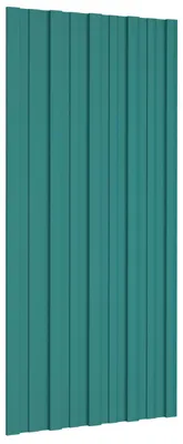 Obrázek produktu pro Střešní panel 36 pcs Zelená 100 x 45 cm Pozinkovaná ocel