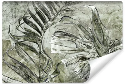 Produktbild von Muralo Selbstklebende Fototapete für Esszimmer tropische BLÄTTER Pflanzen Abstraktion Br. 152.5cm x Hö. 104cm