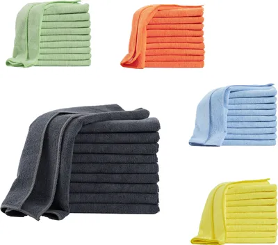 Produktbild von Mikrofaser Tücher 40x40 cm 10er Pack - Anthrazit - Putztücher
