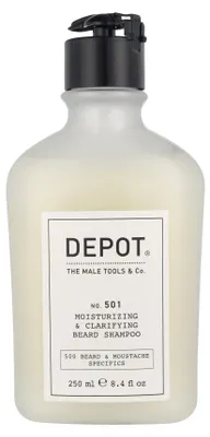 Produktbild von Depot Reinigungsshampoo No. 501 Moisturizing & Clarifying Beard Shampoo 250 ml