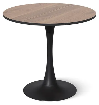 Produktbild von Esstisch Vicco Carl Nussbaum/Schwarz 80 x 80 cm, Model 61401