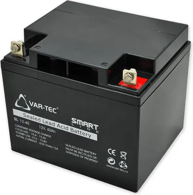 Zdjęcie produktu dla AKUMULATOR SMART 12V / 40Ah - wymiary: DxSxW = 197x165x170 mm