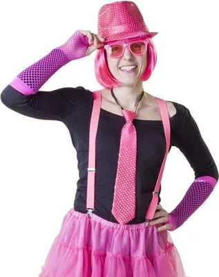 Produktbild von Hosenträger, für Erwachsene - neonpink