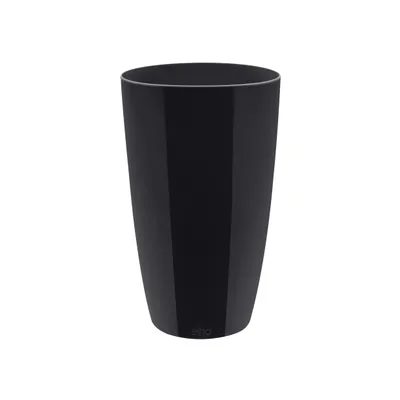 Produktbild von elho brussels Diamond Rund Hoch 22cm Übertopf - metallic schwarz