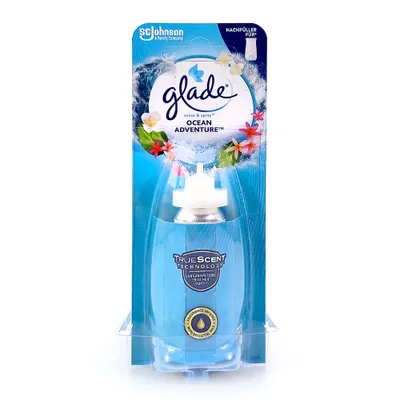 Produktbild von Glade by Brise Sense & Spray Ocean Adventure, Automatisches Spray, Flüssigkeit, Zitrus, Ozean, Flasche, 18 ml