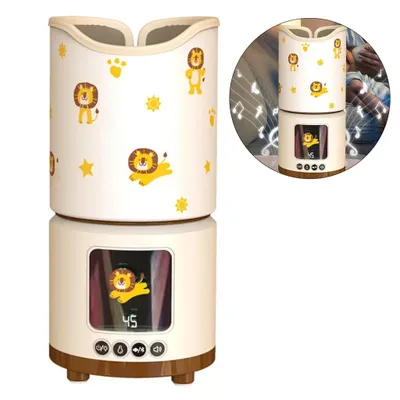 Produktbild von BabyflaschenFlaschenwärmer,Tragbarer Milchwärmer,mit 4 Temperaturstufen,weißem Rauschen,Bluetooth,LCD-Display,einstellbar,5800 mAh