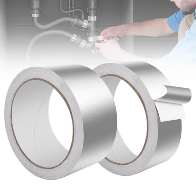 Obrázok produktu pre Hliníková lepiaca páska na opravy a tesnenie, rozmery: 30 mm x 20 m a 48 mm x 20 m