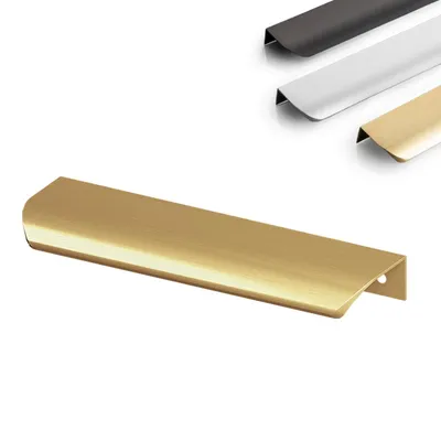 Produktbild von Aluminium Möbelgriff Griffleiste Gold gebürstet 800 mm (Bohrlochabstand 780 mm)