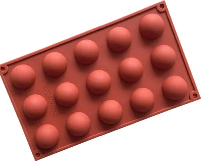 Produktbild von Silikon-Schokoladenform 15 Loch Wiederverwendbare Backform für Schokoladenseife Fondant Geburtstagskuchen Dekoration