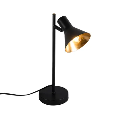 Produktbild von Trio Leuchten - Landhaus I Vintage Tischleuchte I Tischlampe I Lampe I Leuchte Magno 1 schwarz I Wohnzimmer I Schlafzimmer - Stahl Rund I Länglich - LED geeignet E14