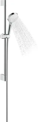 Immagine prodotto di hansgrohe Ensemble de douche Crometta Vario Green 6 l/min avec barre de douche 65 cm, 2655555400, blanc/chrome, 26555400, 26555400
