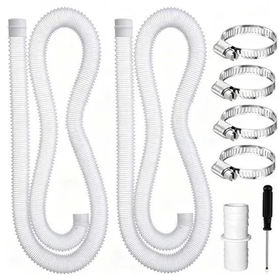 Obrázek produktu pro 2 x 32 mm hadice bazénu, 1,5 m náhradní bazénové hadice