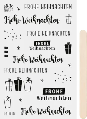 Produktbild von Rubbel-Sticker Frohe Weihnachten 0,4-7 cm Kunststoff von Heyda