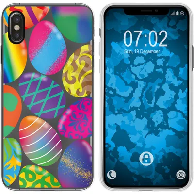 Produktbild von PhoneNatic Case kompatibel mit Apple iPhone Xs Max Silikon-Hülle Ostern M3