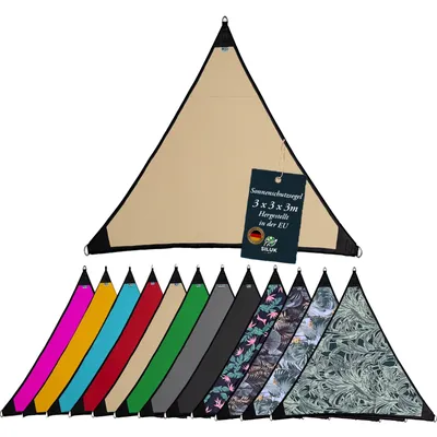 Zdjęcie produktu dla freigarten.de Markiza Wodoodporna ochrona przeciwsłoneczna do ogrodu z linkami mocującymi 100% ochrona przed promieniami UV (3m x 3m, beżowy)