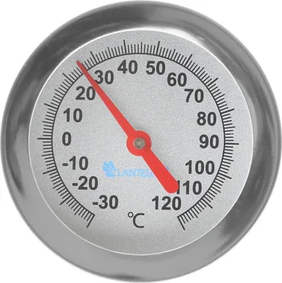 Produktbild von Lantelme Edelstahl Einstich Thermometer 30cm Sonde zum Braten von Fleisch Grill Braten Geflügel Ente Wild Analog