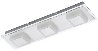 Produktbild von Briloner LED Wand- & Deckenleuchte Silber 44cm 3 x 5W 1200lm warmweiß 3000K