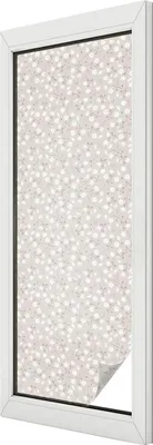 Obrázek produktu pro Vitrážová fólie na okno - 146x50 cm - vitrážový vzor - neprůhledná dekorační fólie na ochranu soukromí - samolepicí, UV ochrana - květinový motiv