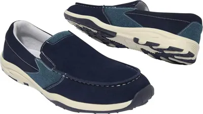Produktbild von Atlas For Men - Herren Halbschuhe, Leder AF570 (43 EU) (Marineblau/Blau)