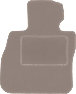 Produktbild von Fahrerfußmatte Velours beige passend für BMW 1 F40 (2019-, Schrägheck) – mit Befestigungen – passgenau