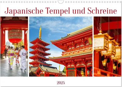 Produktbild von Japanische Tempel und Schreine (Wandkalender 2025 DIN A3 quer), CALVENDO Monatskalender