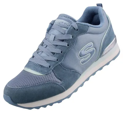 Das Bild zeigt einen blauen Freizeitschuh der in einem hohen Schnitt gestaltet ist. Der Schuh ist von der Seite abgebildet und hebt das klare Design sowie die sportliche Ästhetik hervor.
