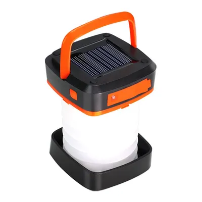 Produktbild von Faltbare Solar Campinglampe – Aufladbare Camping Laterne mit 3 Lichtmodi, Kompakte Energienbank für Camping, Angeln und Notfälle