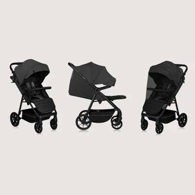 Produktbild von Lionelo Buggy MIRA bis zu 22 kg, Schwenkbare 360° Räder, UPF50+ Filter, Wasserdichtes XXL-Verdeck Grau