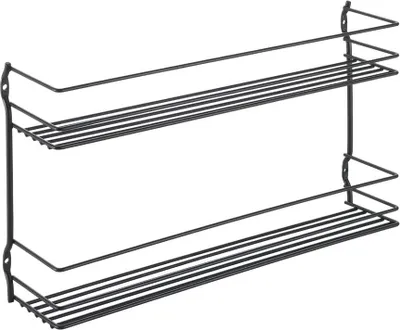 Produktbild von Metaltex Pepito Kruidenrek 2 Etages 36x8x19 cm Zwart