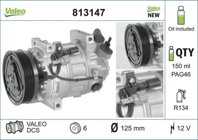 Image de Compresseur de climatisation VALEO 813147