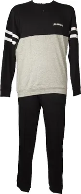 Immagine prodotto di Pigiama uomo RAGNO cotone estivo manica lunga collo serafino con polsini jersey di cotone articolo U460N1 JS CO VI PGL SERAFINO, Taglia 52, Cotone 90%,Viscosa 10%