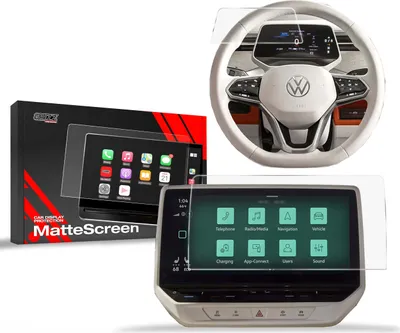 Produktbild von Matte Autodisplayfolie 2in1 für Volkswagen ID. Buzz 12", Grizz Protector