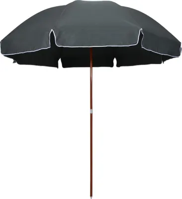 Image de Parasol de jardin avec mât en acier 300 cm anthracite