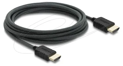 Obrázok produktu pre DeLOCK 81683, 3 m, Typ HDMI (štandard), Typ HDMI (štandard), 7680 x 4320 px, 48 Gbit/s, Čierna