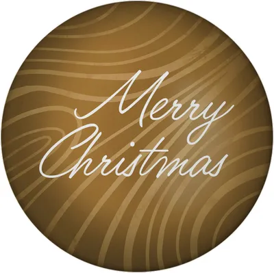 Produktbild von Merry Christmas Weihnachten Magnet rund