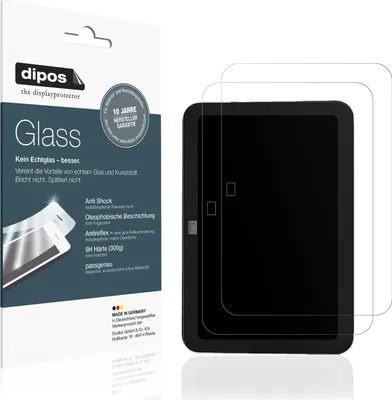 Produktbild von 2x Schutzfolie für Amazon Echo Show 8 (2023) matt - Anti-Shock 9H Folie dipos Glass Kunststoffglas