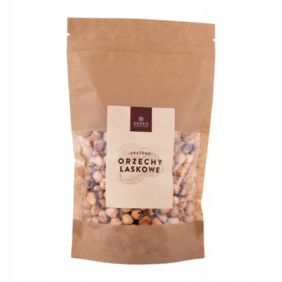 Zdjęcie produktu dla Orzechy laskowe prażone 500g DESEO