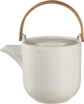 Immagine prodotto di ASA Selection coppatea Teekanne mit Holzgriff sencha, Kanne, Porzellan, Weiß matt, 600 ml, 19371193