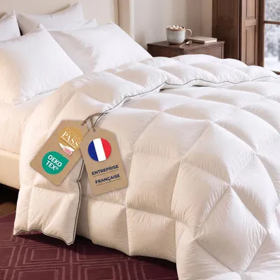 Immagine prodotto di FLANDRIA Piumone Caldo con Piume e Piumino d’Anatra 650 g/m², 200x200 cm