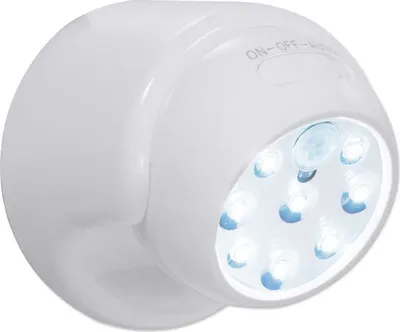Produktbild von Best Direct Vigilamp - Wandleuchte wetterfestes LED Licht mit Bewegungssensor (IP 44), ohne Werkzeug, ohne Kabel, Verwendung im Ihnen-/Außenbereich, 8 LEDs, 360° Drehbar