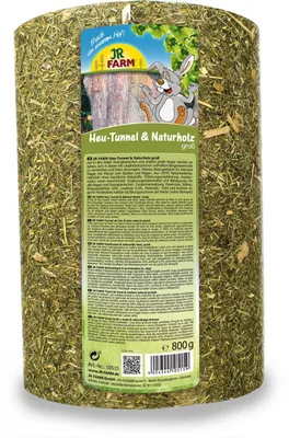 Produktbild von JR FARM Heu-Tunnel Naturholz groß 750 g