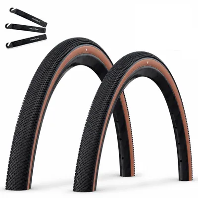 Produktbild von 2 x Faltreifen Schwalbe G-One Allround Performance RaceGuard TLR ADDIX E-25 Schwarz/Bronze 40-622 (28 x 1.50") inkl. maxxi4you Reifenheber