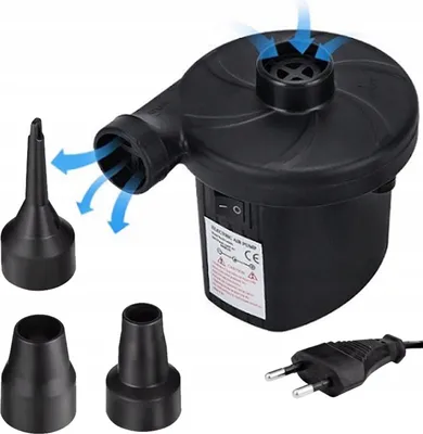 Immagine prodotto di Pompa Elettrica 2in1 Gonfia-Sgonfia 55W con 3 Ugelli per Materassi e Giocattoli Gonfiabili