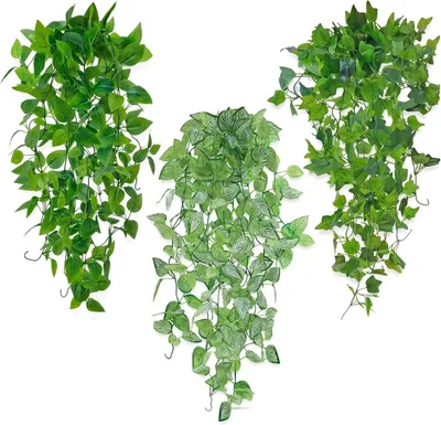 Produktbild von Künstliche Pflanzen 100 cm, 3 Stücke, hängend, für Balkon