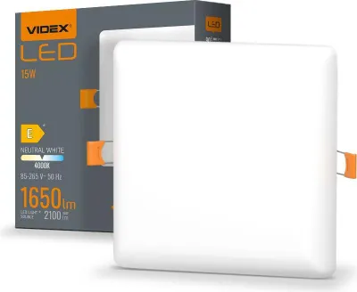 Zdjęcie produktu dla Panel LED Oprawa Podtynkowa Wpuszczana 15W 2100lm 4000K Neutralna Biała Videx