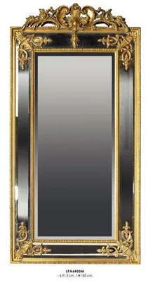 Immagine prodotto di Casa Padrino Specchio da parete barocco oro H 183 cm L 91,5 cm - Nobile e magnifico - Specchio dorato